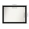 Amanti Art Non-Beveled Wall Mirror, Corded Black Frame